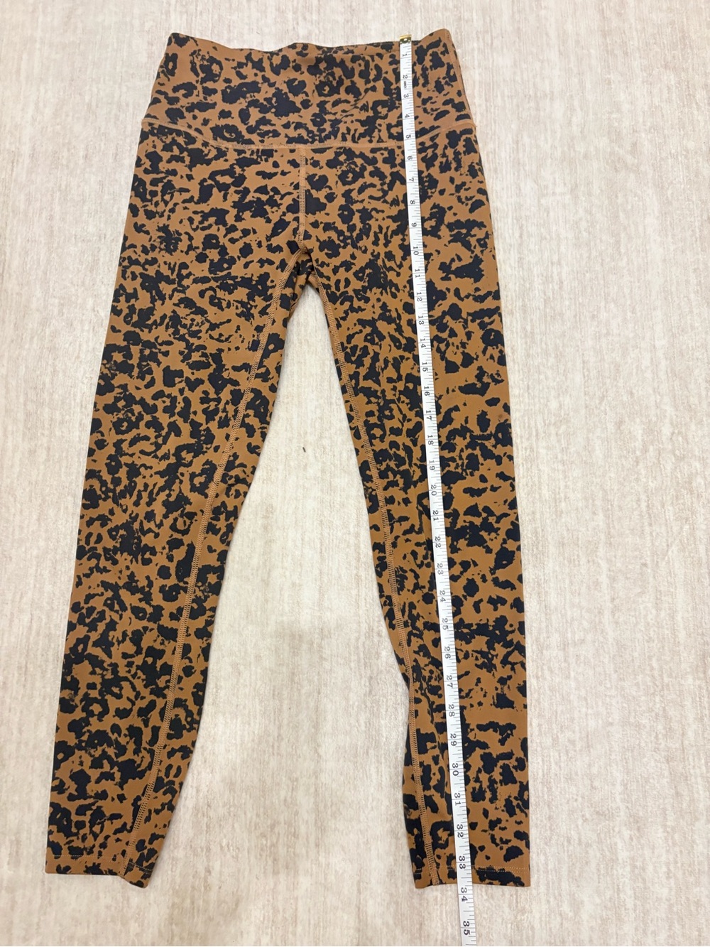 VARLEY High Rise Leggings Size Medium Animal Print Athleisure - Picture 9 of 10